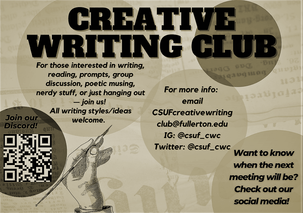 Creative Writing Club Flyer